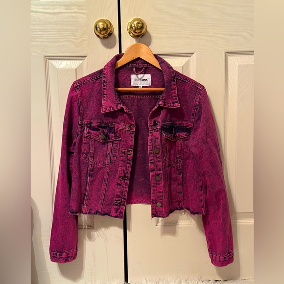 Cropped Denim Jacket - Picture 1 of 3
